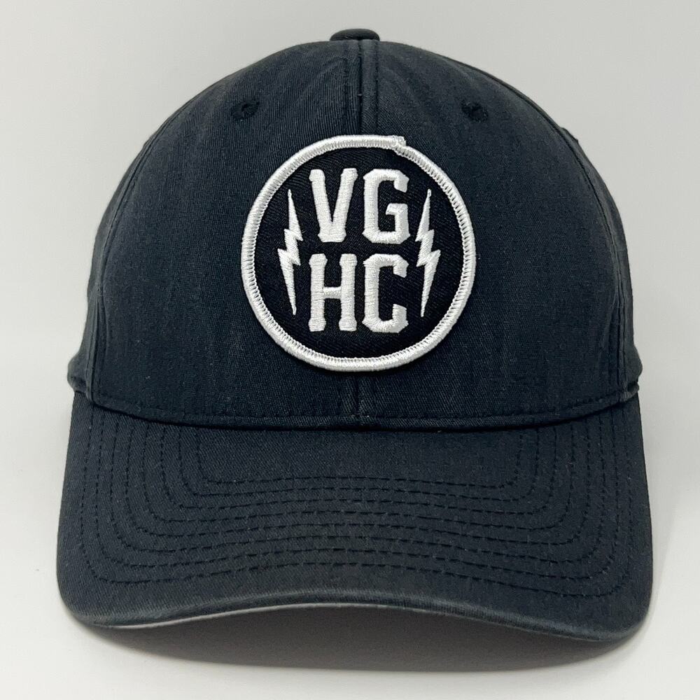 Violent Gentlemen Hockey Club Patch Hat Baseball Cap FlexFit S-M Black VGHC Bolt